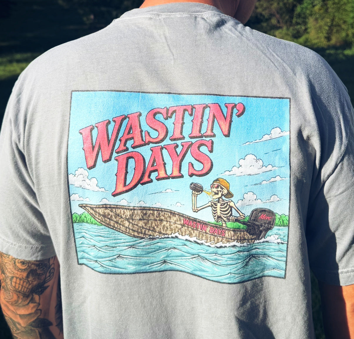 WDC Wastin’ on Water tee - Comfort Colors