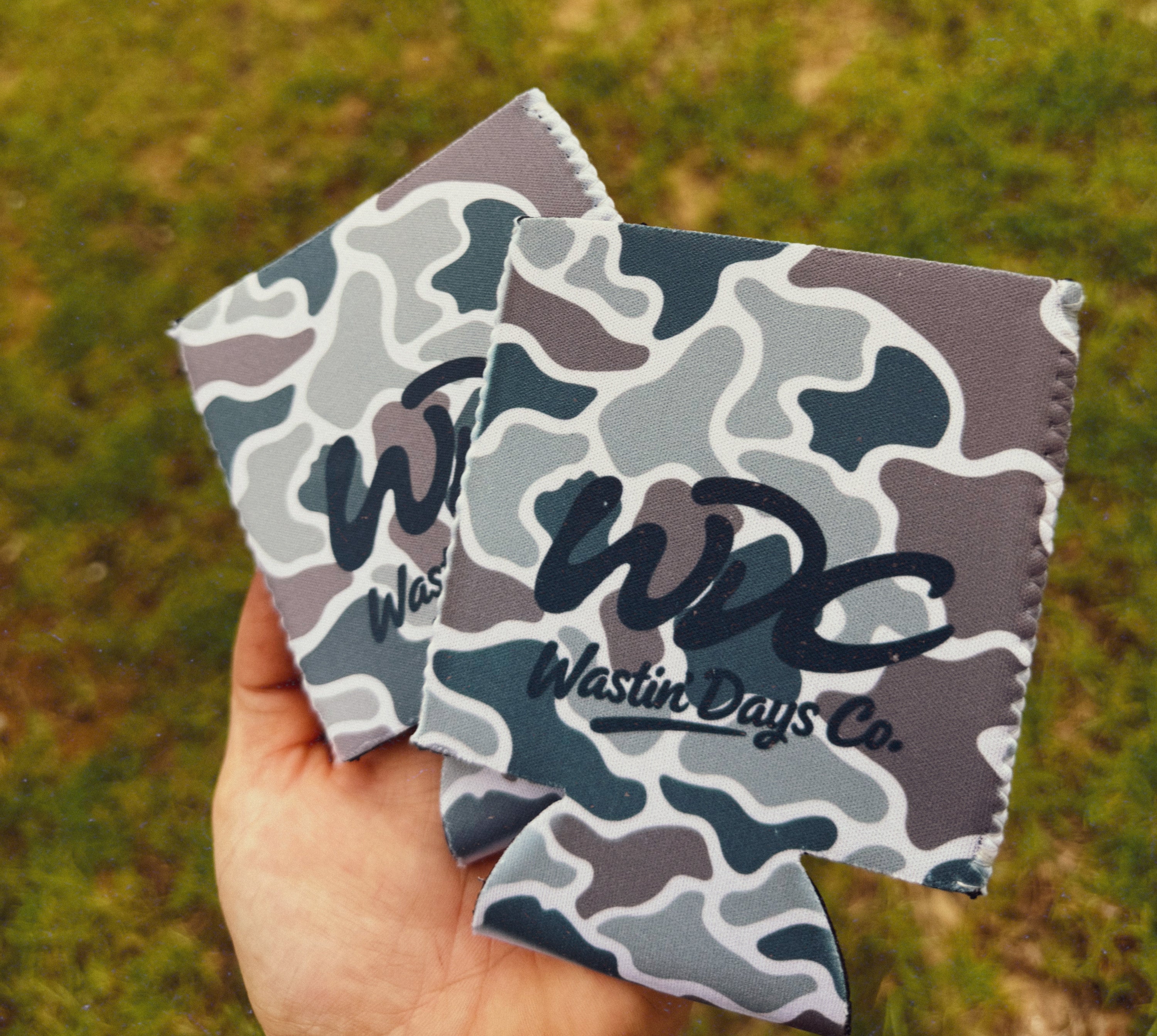 WDC Duck camo Koozie